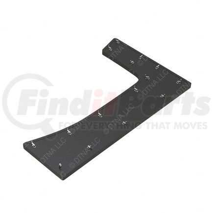 A18-62218-006 by FREIGHTLINER - Door Panel Insert - Left Side, Fiber Board and Vinyl, Opal Gray, 748.3 mm x 459.1 mm