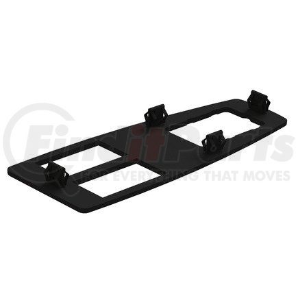 A18-63072-100 by FREIGHTLINER - Door Switch Trim Panel - ABS, Laser Black, 160.6 mm x 59.8 mm, 3 mm THK