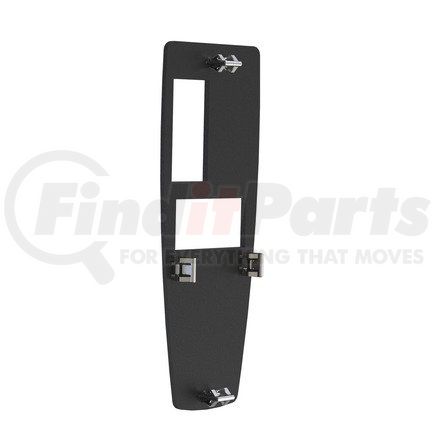 A18-63072-201 by FREIGHTLINER - Door Switch Trim Panel - ABS, Laser Black, 160.6 mm x 59.8 mm, 3 mm THK