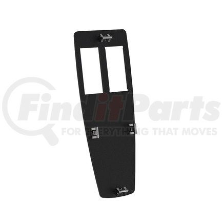A18-63072-500 by FREIGHTLINER - Door Switch Trim Panel - ABS, Laser Black, 160.6 mm x 59.8 mm, 3 mm THK