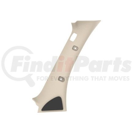A18-58874-007 by FREIGHTLINER - Body A-Pillar - Right Side, Thermoplastic Olefin, Parchment, 728.33 mm x 543.84 mm
