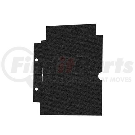 A18-59631-201 by FREIGHTLINER - Sleeper Cabinet Liner - Right Side, Graphite Black, 557.3 mm x 417.6 mm