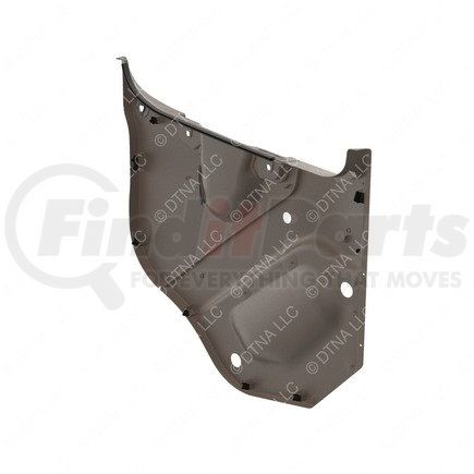 A18-68535-009 by FREIGHTLINER - Door Interior Trim Panel - Right Side, Thermoplastic Olefin, Dark Taupe, 862.54 mm x 859.39 mm