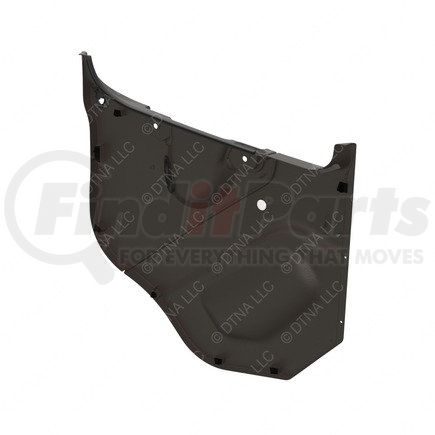 A18-68535-022 by FREIGHTLINER - Door Interior Trim Panel - Left Side, Thermoplastic Olefin, Dark Taupe, 862.54 mm x 859.39 mm