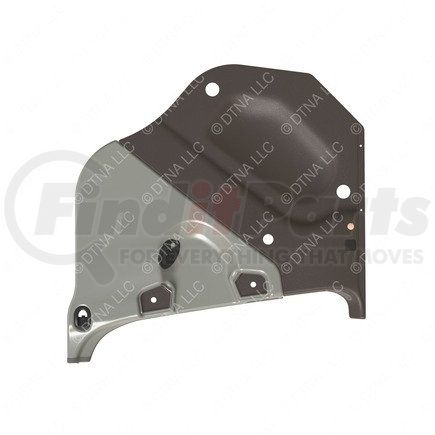 A18-68536-003 by FREIGHTLINER - Door Interior Trim Panel - Right Side, Thermoplastic Olefin, Dark Taupe, 867.87 mm x 864.03 mm
