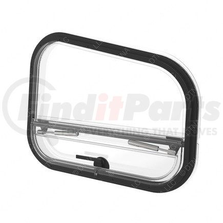 A18-66381-000 by FREIGHTLINER - Side Window Assembly - Left Side, Glass, Gray, 3.2 mm THK