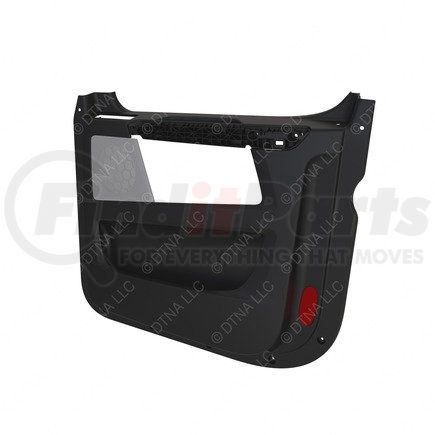 A18-68730-001 by FREIGHTLINER - Door Interior Trim Panel - Right Side, Thermoplastic Olefin, Carbon, 37.34 in. x 33.77 in.