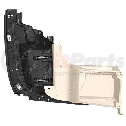 A18-68779-000 by FREIGHTLINER - Overhead Console - Left Side, Thermoplastic Olefin, Carbon, 1286.91 mm x 1105.5 mm