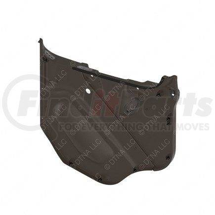 A18-68536-020 by FREIGHTLINER - Door Interior Trim Panel - Left Side, Thermoplastic Olefin, Dark Taupe, 867.87 mm x 864.03 mm