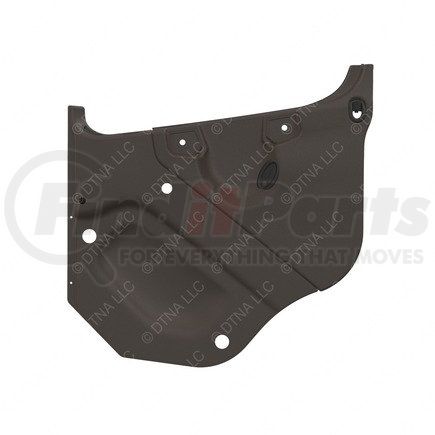 A18-68536-023 by FREIGHTLINER - Door Interior Trim Panel - Right Side, Thermoplastic Olefin, Dark Taupe, 867.87 mm x 864.03 mm