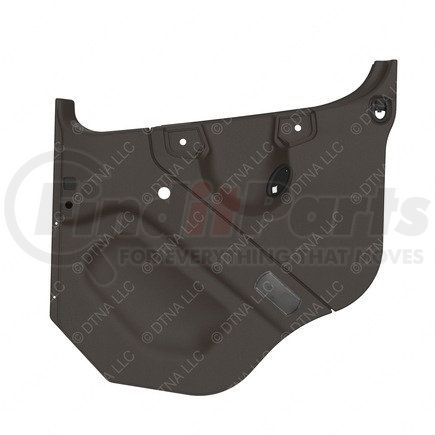 A18-68537-010 by FREIGHTLINER - Door Interior Trim Panel - Left Side, Thermoplastic Olefin, Dark Taupe, 862.54 mm x 859.32 mm