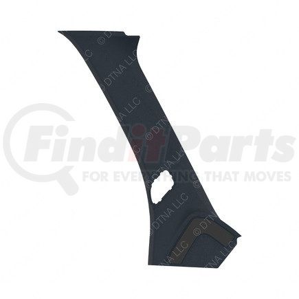 A18-68716-005 by FREIGHTLINER - Body A-Pillar - Left Side, Thermoplastic Olefin, Carbon, 728.57 mm x 563.87 mm