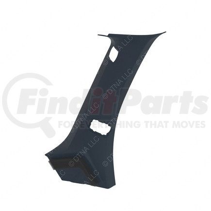 A18-68716-007 by FREIGHTLINER - Body A-Pillar - Right Side, Thermoplastic Olefin, Carbon, 728.57 mm x 563.87 mm