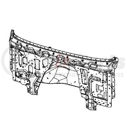 A18-71499-000 by FREIGHTLINER - Firewall - Aluminum, 4 mm THK