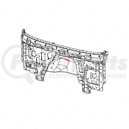 A18-71499-001 by FREIGHTLINER - Firewall - Aluminum, 4 mm THK