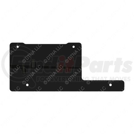 A18-69572-001 by FREIGHTLINER - Overhead Console - Steel, Black, 2.46 mm THK