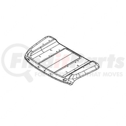 A18-72233-003 by FREIGHTLINER - Sleeper Roof - Material