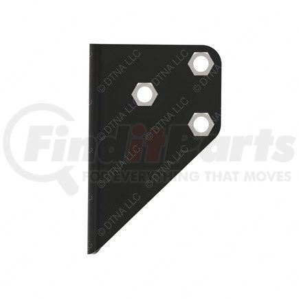 A21-28087-002 by FREIGHTLINER - Bumper Cover Bracket - Steel, Black, 6.35 mm THK