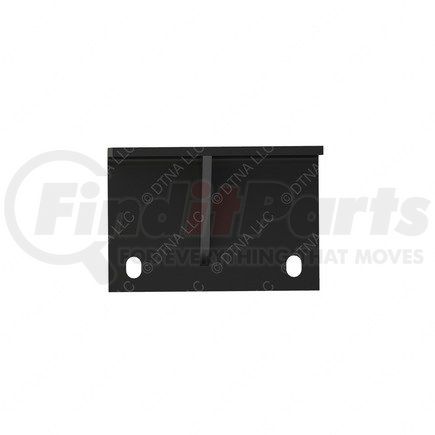 A21-28125-000 by FREIGHTLINER - Bumper Mounting Bracket - Left Side, Steel, Black, 0.31 in. THK