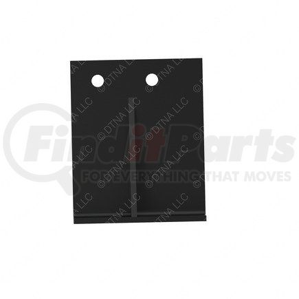 A21-28125-001 by FREIGHTLINER - Bumper Mounting Bracket - Right Side, Steel, Black, 0.31 in. THK