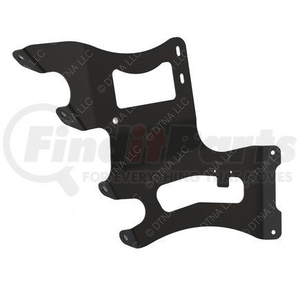 A2128502000 by FREIGHTLINER - Bumper Cover Bracket - Left Side, Steel, Black, 2.46 mm THK