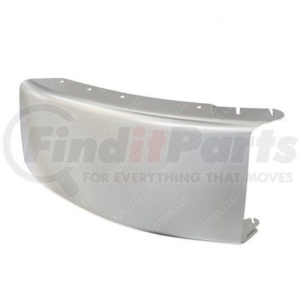 A21-26500-029 by FREIGHTLINER - Bumper End - Left Side, Steel, 633.52 mm x 353.52 mm, 3.42 mm THK