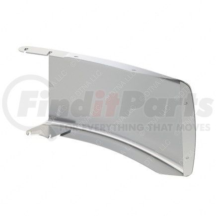 A21-26500-047 by FREIGHTLINER - Bumper End - Left Side, Steel, 575.41 mm x 353.52 mm, 3.42 mm THK