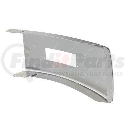A21-26501-013 by FREIGHTLINER - Bumper End - Left Side, 617.59 mm x 353.52 mm, 3.42 mm THK