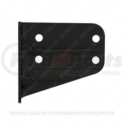 A21-26612-004 by FREIGHTLINER - Bumper Mounting Bracket - Left Side, Steel, 0.25 in. THK