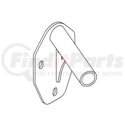 A21-25988-001 by FREIGHTLINER - Bumper Cover Reinforcement - Right Side, Steel
