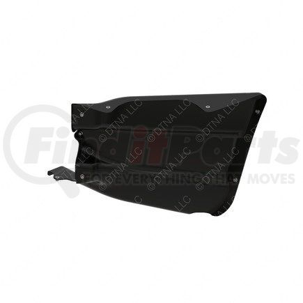 A21-26702-000 by FREIGHTLINER - Bumper Cover Reinforcement - Left Side, Glass Fiber Reinforced With Polypropylene, Black