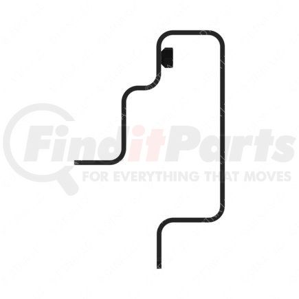 A2127247000 by FREIGHTLINER - Hood Support - Steel, 320.45 mm x 202.45 mm, 6.35 mm THK