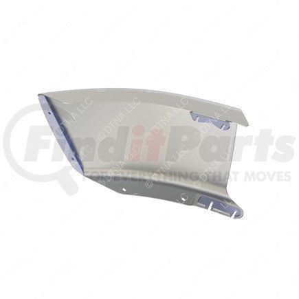 A21-27918-008 by FREIGHTLINER - Bumper End - Left Side, Steel, 633.62 mm x 501.74 mm, 3.41 mm THK