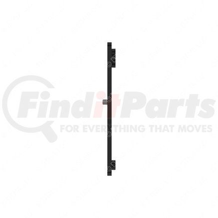 A21-29018-000 by FREIGHTLINER - Bumper Mounting Bracket - Left Side, Steel, Chassis Black, 0.31 in. THK