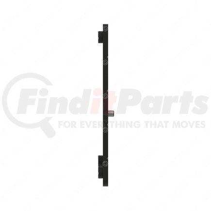 A21-29018-001 by FREIGHTLINER - Bumper Mounting Bracket - Right Side, Steel, Chassis Black, 0.31 in. THK