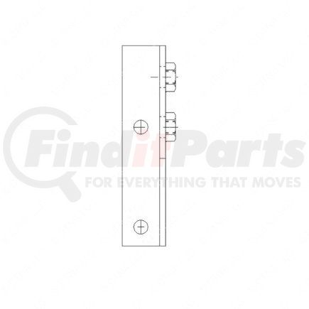 A22-30548-000 by FREIGHTLINER - A/C Duct Mounting Bracket - Support, Right Hand