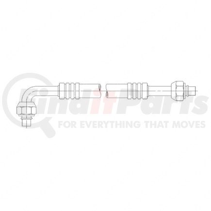 A2232666029 by FREIGHTLINER - A/C Hose - #6, 90 deg, 26.88 in., Condenser to Receiver Dryer