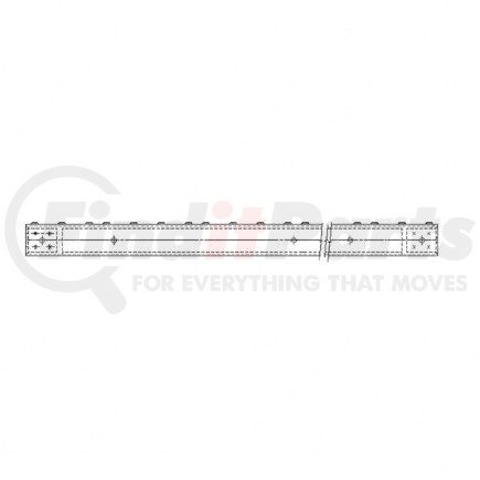 A2233237100 by FREIGHTLINER - Fuel Tank Strap Step - Aluminum, 2.03 mm THK