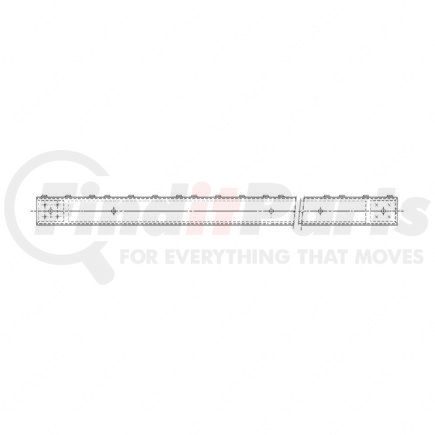 A22-33237-120 by FREIGHTLINER - Fuel Tank Strap Step - Aluminum, 1200 mm x 128 mm, 2.03 mm THK