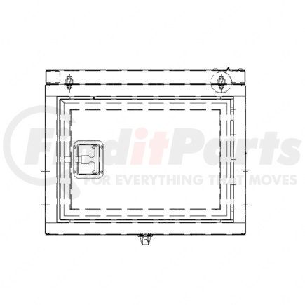 A22-35189-002 by FREIGHTLINER - Tractor Trailer Tool Box - Painted Finish