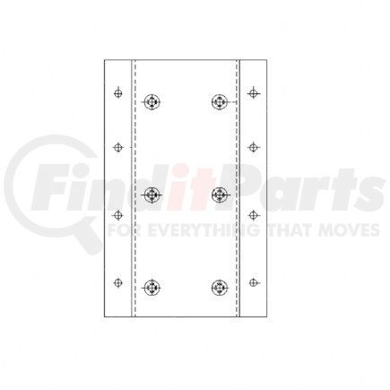 A22-35430-000 by FREIGHTLINER - Antenna Bracket - Steel, 3.03 mm THK