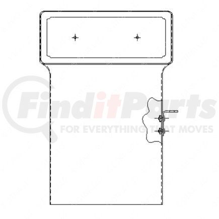 A22-35819-000 by FREIGHTLINER - HVAC Duct - 393.70 mm Length