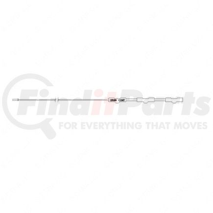 A22-36891-001 by FREIGHTLINER - Dash Fiber Optic Light Strip - Black