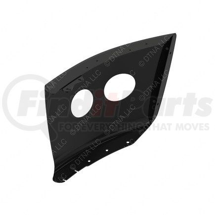 A2128648004 by FREIGHTLINER - Bumper End - Left Side, Steel, 575.41 mm x 358.69 mm, 3.41 mm THK