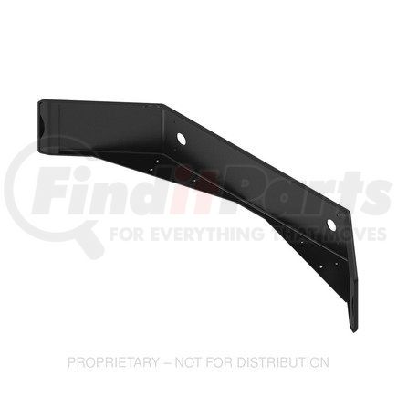 A21-28695-002 by FREIGHTLINER - Bumper - Front, 14 in., Heavy Duty, Steel, Custom, Bottom Of Frame