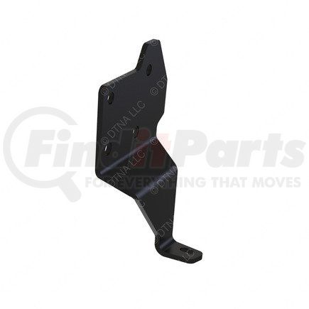 A21-28710-001 by FREIGHTLINER - Bumper Mounting Bracket - Right Side, Steel, Black, 7.95 mm THK