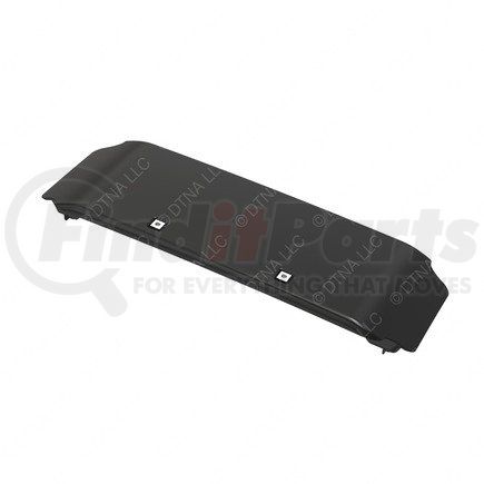 A21-28736-002 by FREIGHTLINER - Bumper Cover - 40% Glass Fiber Reinforced With Polypropylene, Silhouette Gray, 523.73 mm x 175.7 mm