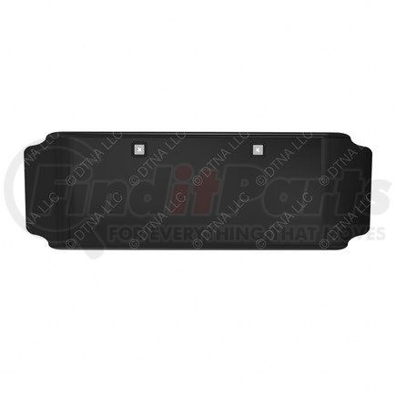 A21-28736-003 by FREIGHTLINER - Bumper Cover - 40% Glass Fiber Reinforced With Polypropylene, Silhouette Gray, 523.73 mm x 175.7 mm