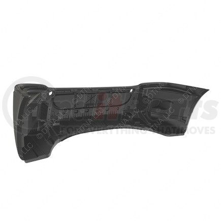 A21-28940-002 by FREIGHTLINER - Bumper - Enhanced Aerodynamic, Gray, with Light Cutouts, No Radar