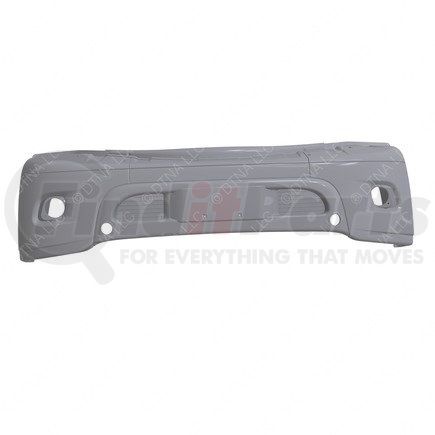 A21-28940-005 by FREIGHTLINER - Bumper - Aeroclad, Gray, Overlay, with Light Cutouts, No Radar